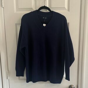 GAP CashSoft Oversized V-Neck Sweater